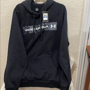 Under Armour Black Sweater with Ribbed Cuffs